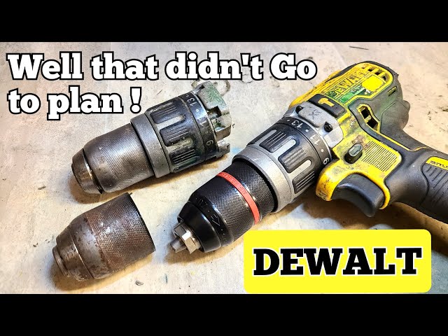 How to Change the Drill Bit on a Dewalt
