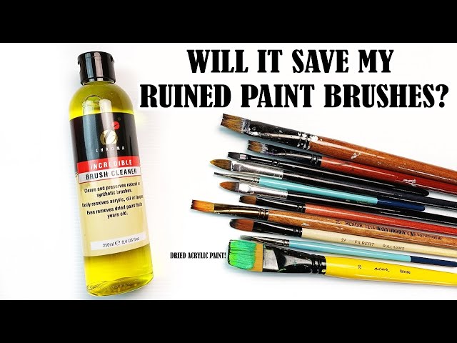 How to Clean off Oil Paint from Brushes